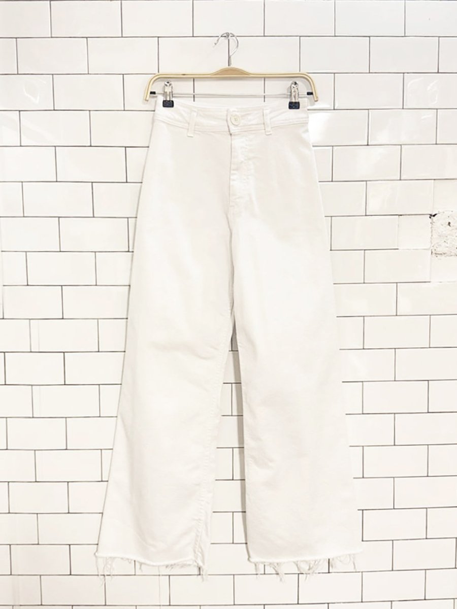 zara high rise marine straight wide leg jeans - good market thrift store