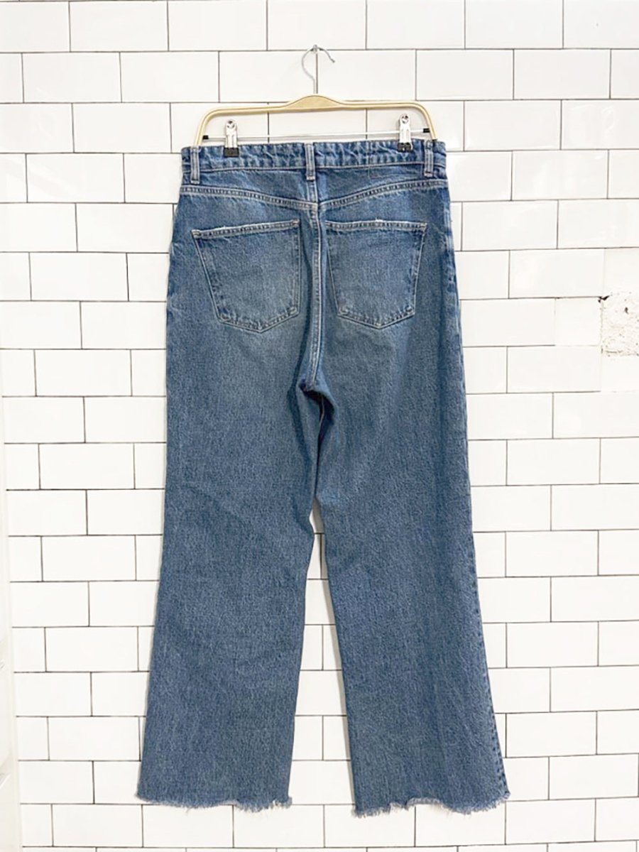 zara high waist straight leg cropped jeans - good market thrift store