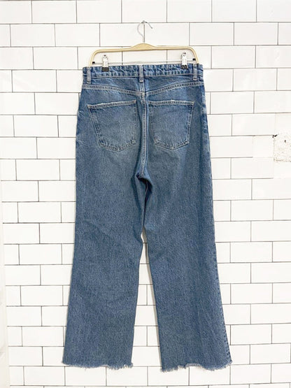 zara high waist straight leg cropped jeans - good market thrift store