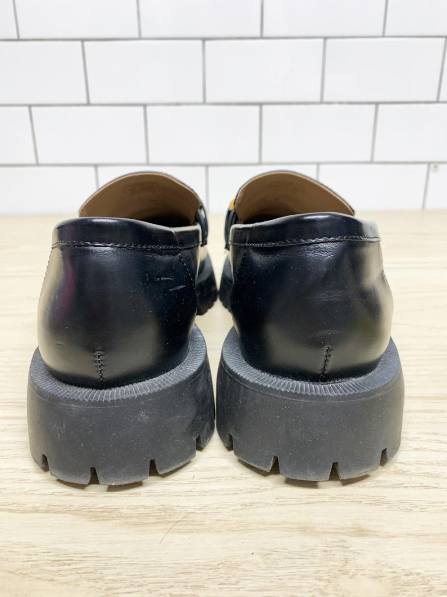 zara lug sole buckle patent chunky loafers - good market thrift store