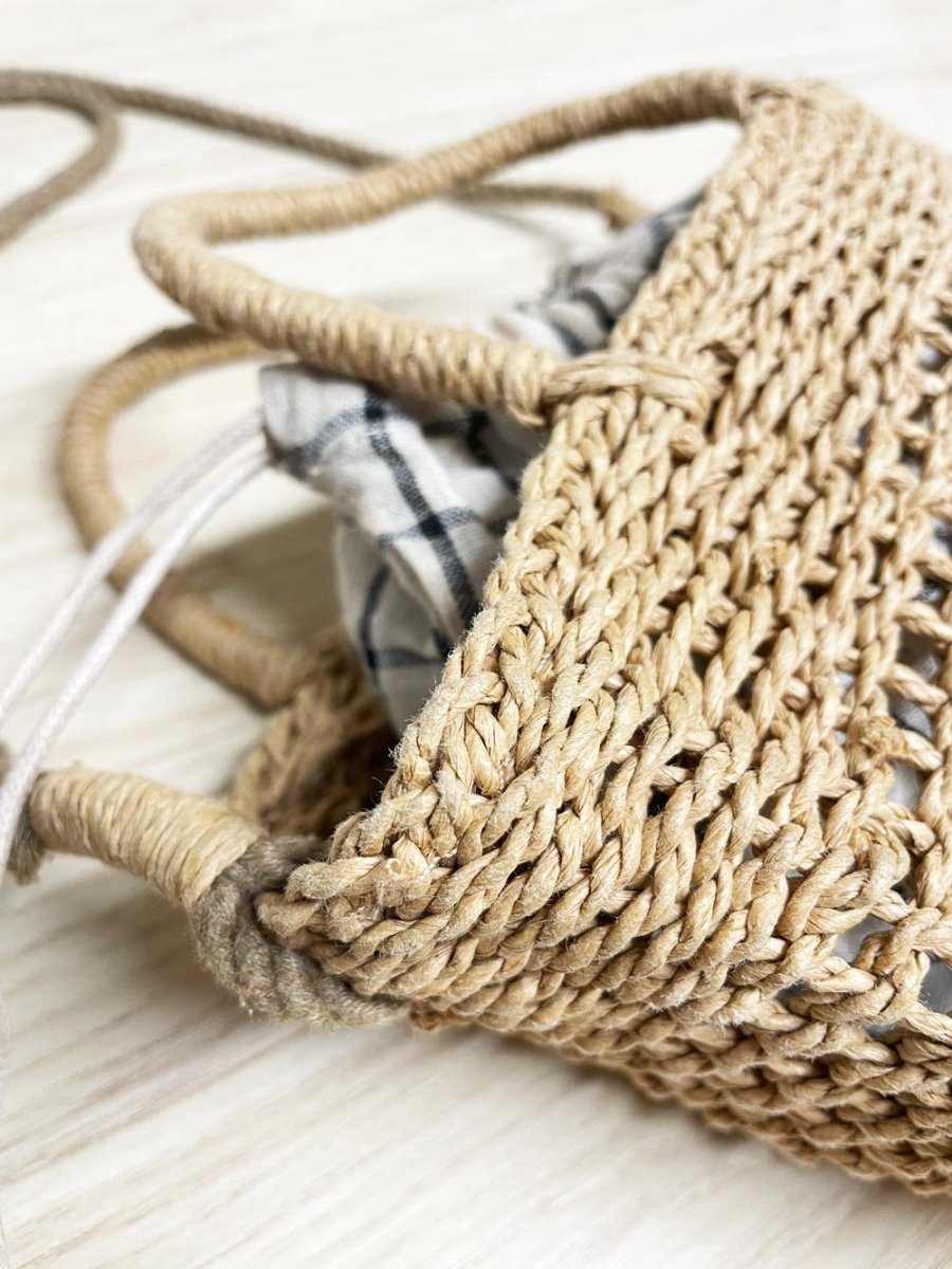 zara mini woven basket crossbody bag - good market thrift store