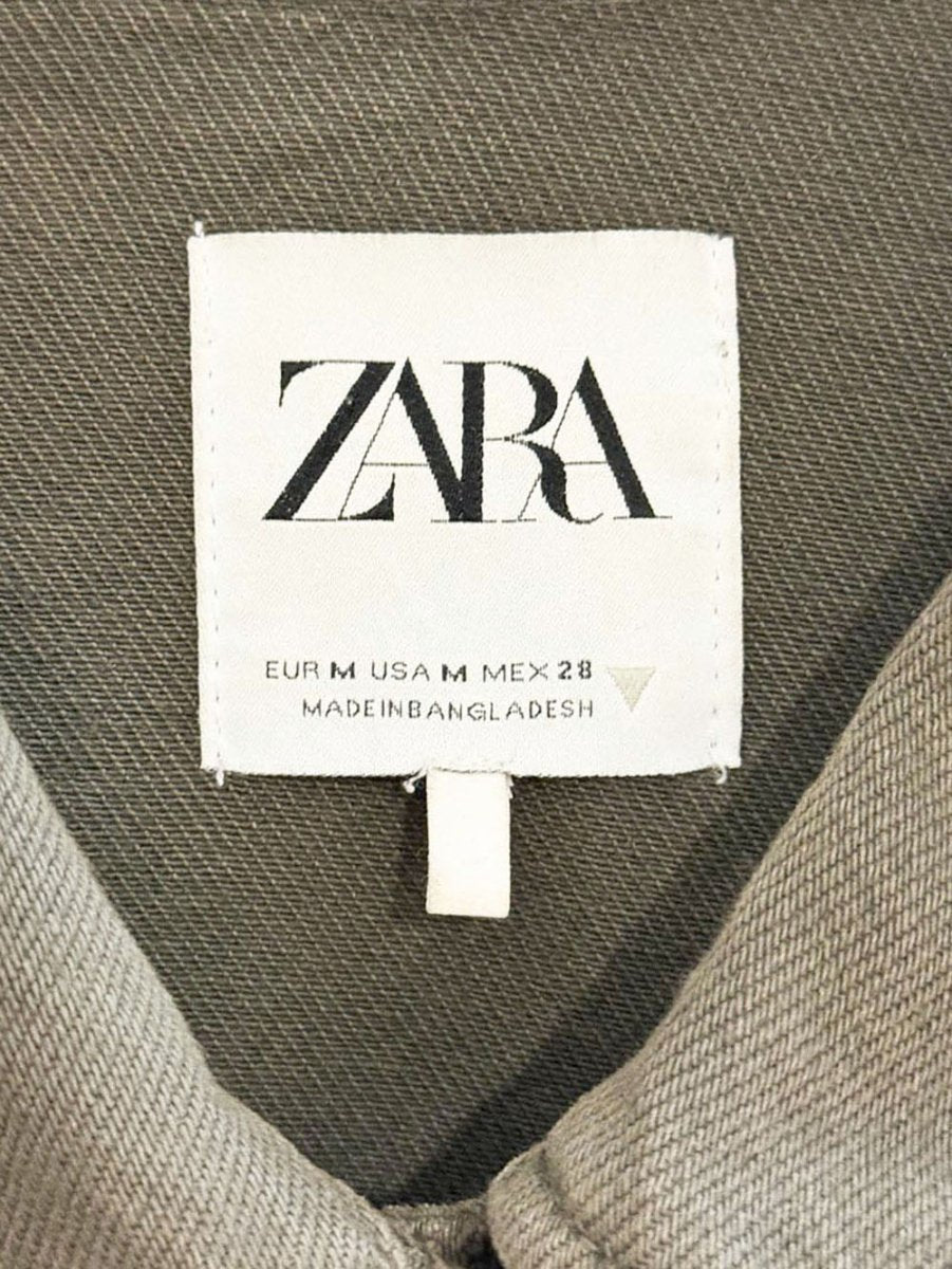 zara oversized twill shirt chore jacket - good market thrift store
