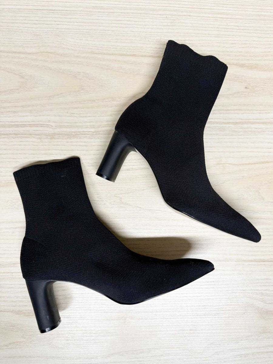 zara pointed toe sock heeled boot - good market thrift store