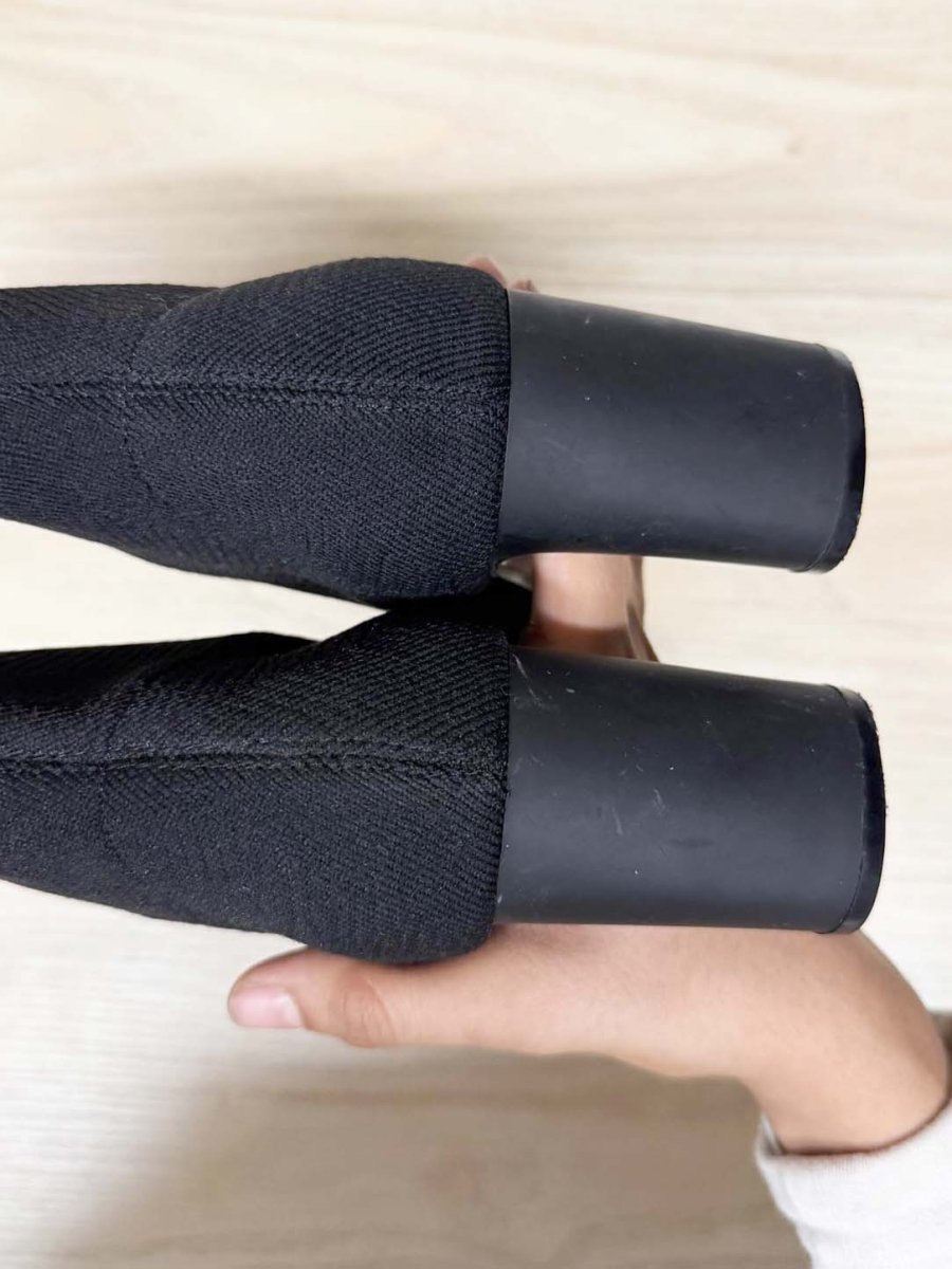 zara pointed toe sock heeled boot - good market thrift store