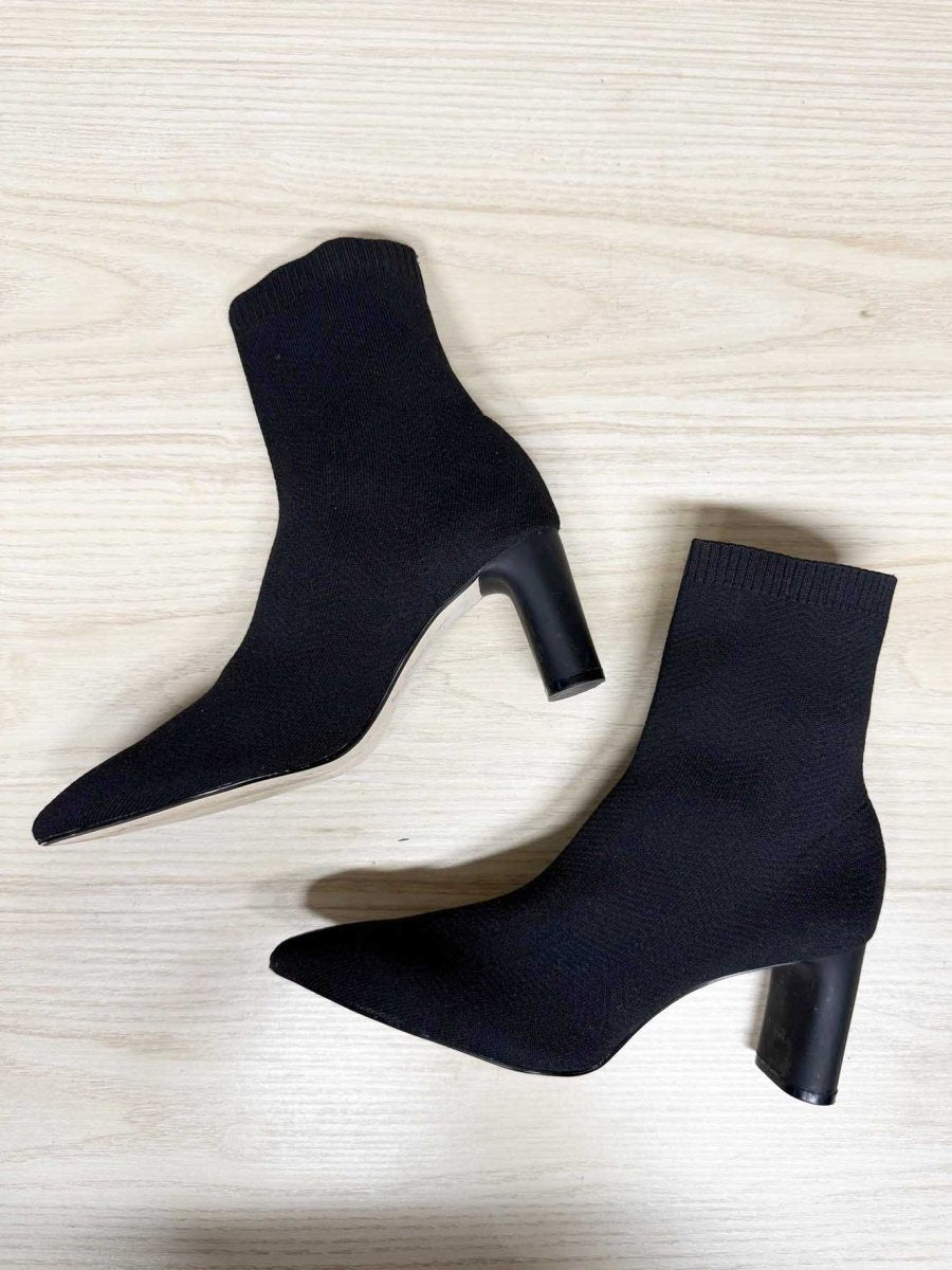 zara pointed toe sock heeled boot - good market thrift store