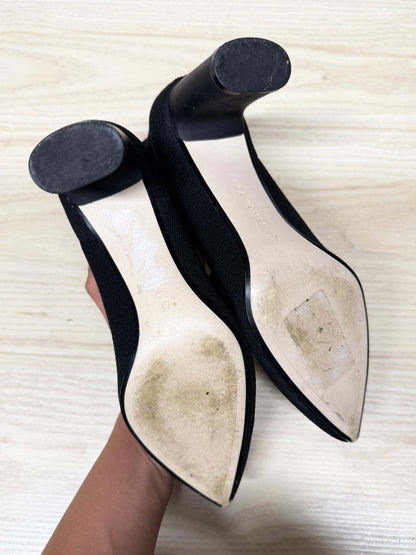 zara pointed toe sock heeled boot - good market thrift store