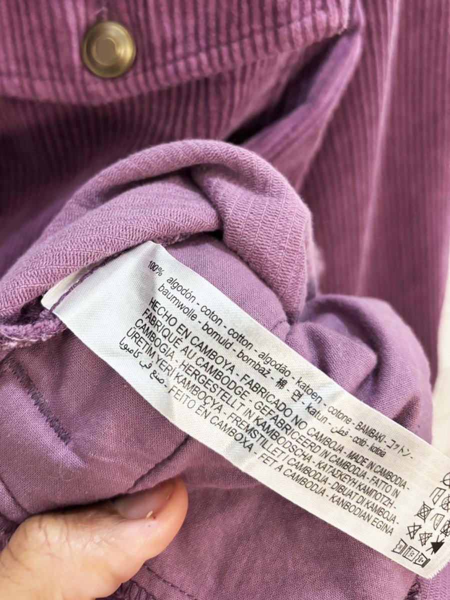 zara raw hem corduroy shirt jacket - good market thrift store