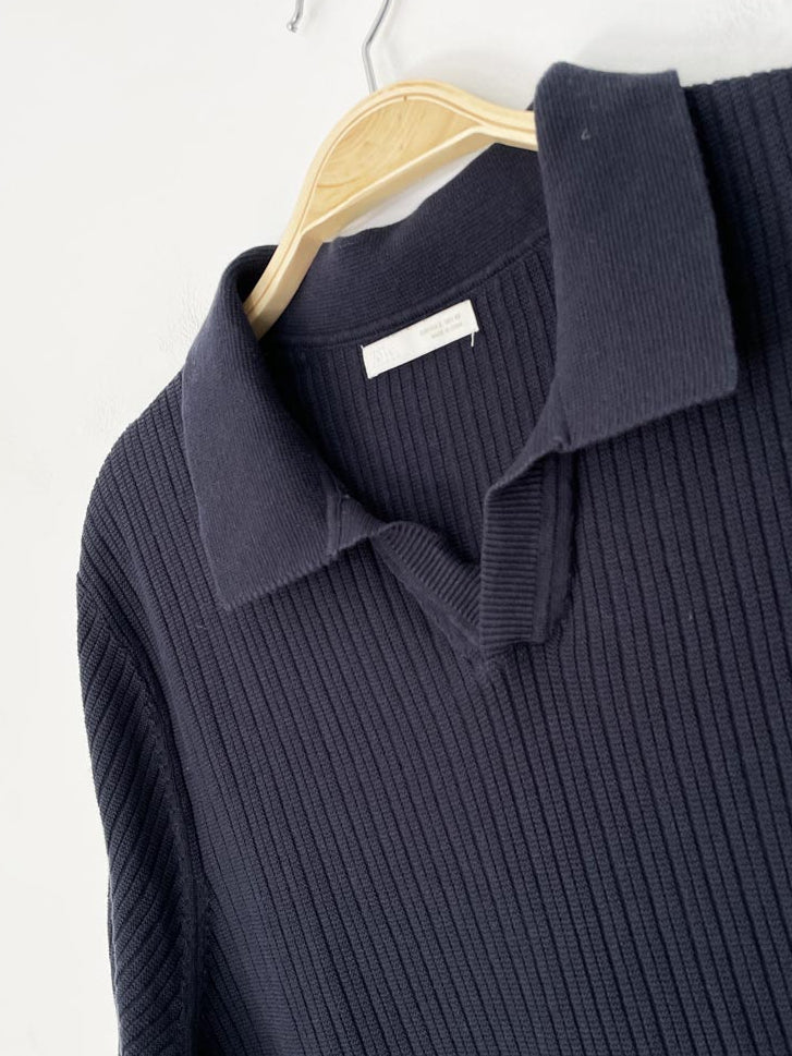 zara resort knit short sleeve polo - good market thrift store