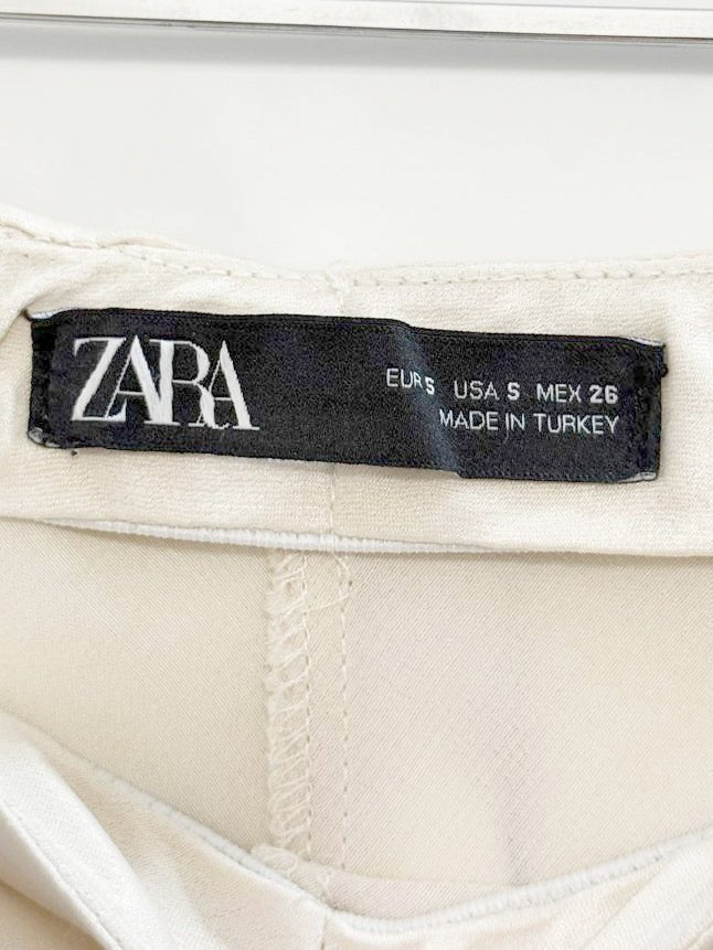 zara satin front slit maxi slip skirt - good market thrift store