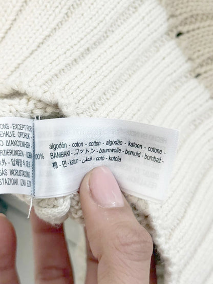 zara stitch detail knit sweater - good market thrift store