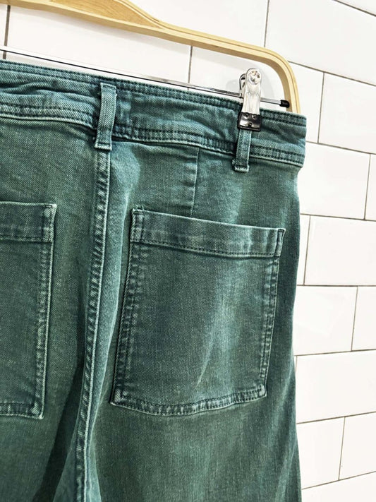 zara the marine straight raw hem wide leg jeans - good market thrift store