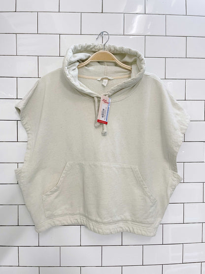 h&m sleeveless boxy hoodie
