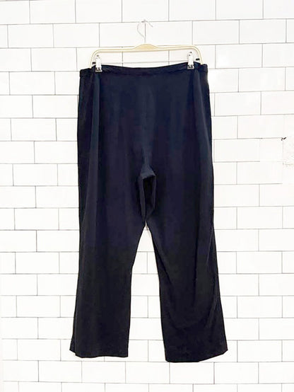 zegna sport drawstring stretch lounge pants | made in Italy - good market thrift store