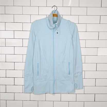 lululemon 2012 in stride jacket caspian blue - size 4