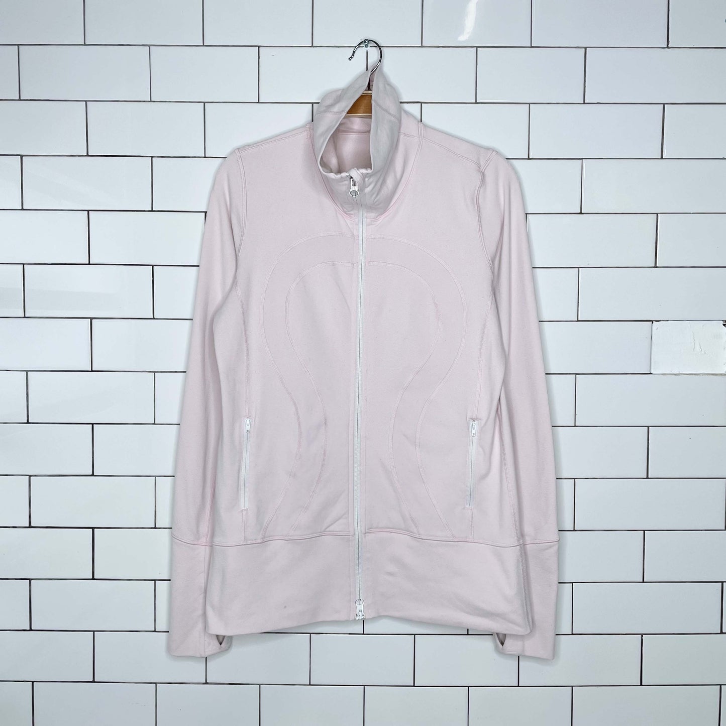 lululemon 2012 in stride jacket baby pink - size 8