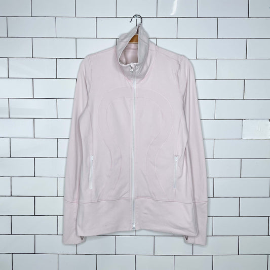 lululemon 2012 in stride jacket baby pink - size 8