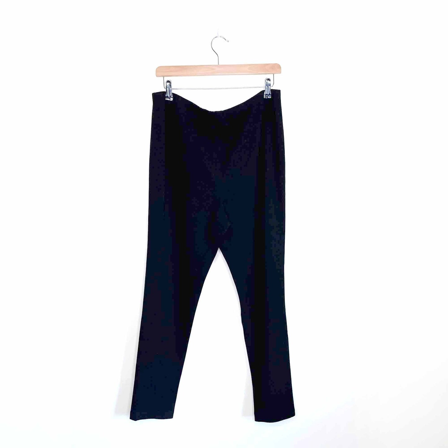 lafayette 148 black punto milano leggings - size 1x