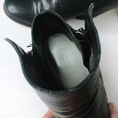 1.STATE taila heeled leather bootie - size 6.5