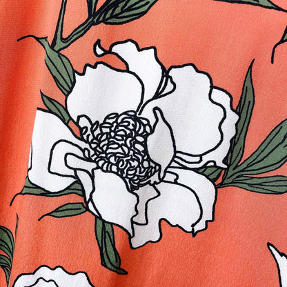 1. STATE Trapeze floral keyhole halter sundress - size Small