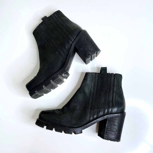 Sixtyseven leather piper square toe boots - size 38