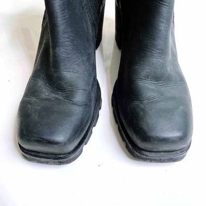 Sixtyseven leather piper square toe boots - size 38