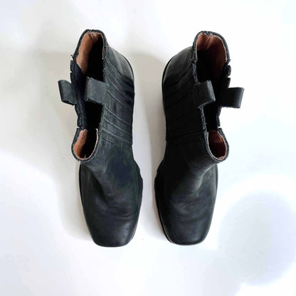 Sixtyseven leather piper square toe boots - size 38