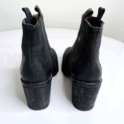 Sixtyseven leather piper square toe boots - size 38