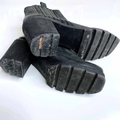 Sixtyseven leather piper square toe boots - size 38