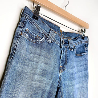 7 for all mankind rocker low rise bootcut jeans - size 26