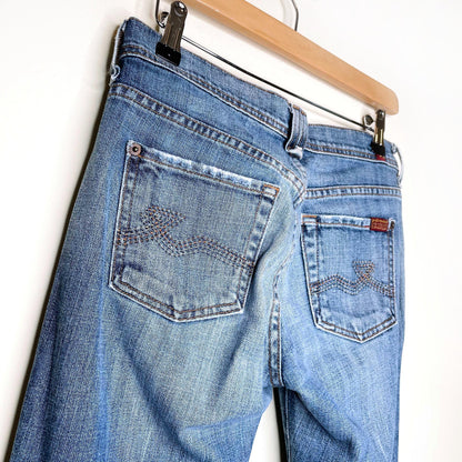 7 for all mankind rocker low rise bootcut jeans - size 26