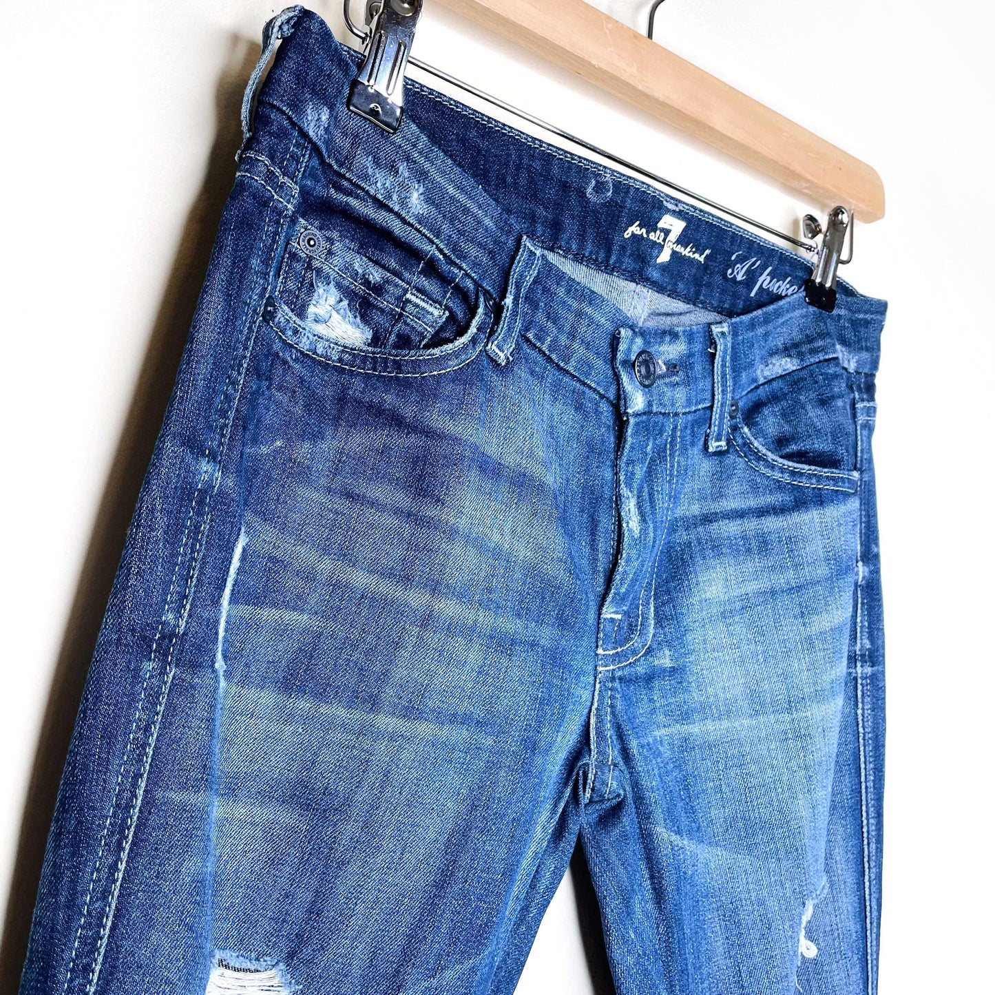 7 for all mankind 'a-pocket' flare jeans - size 27