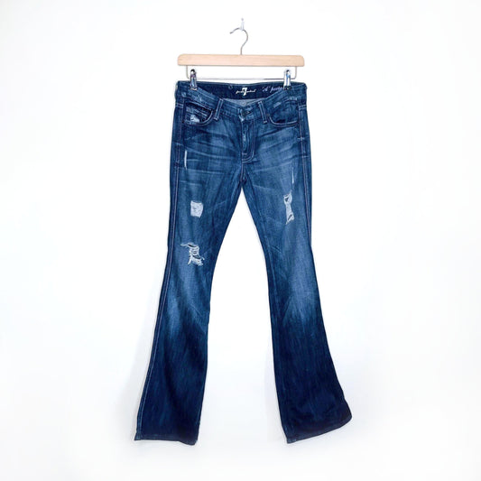 7 for all mankind 'a-pocket' flare jeans - size 27