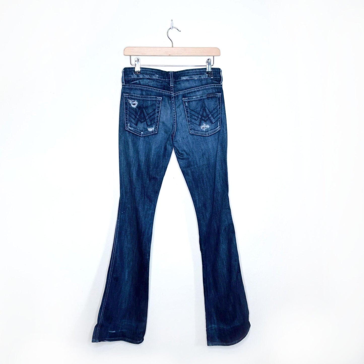 7 for all mankind 'a-pocket' flare jeans - size 27
