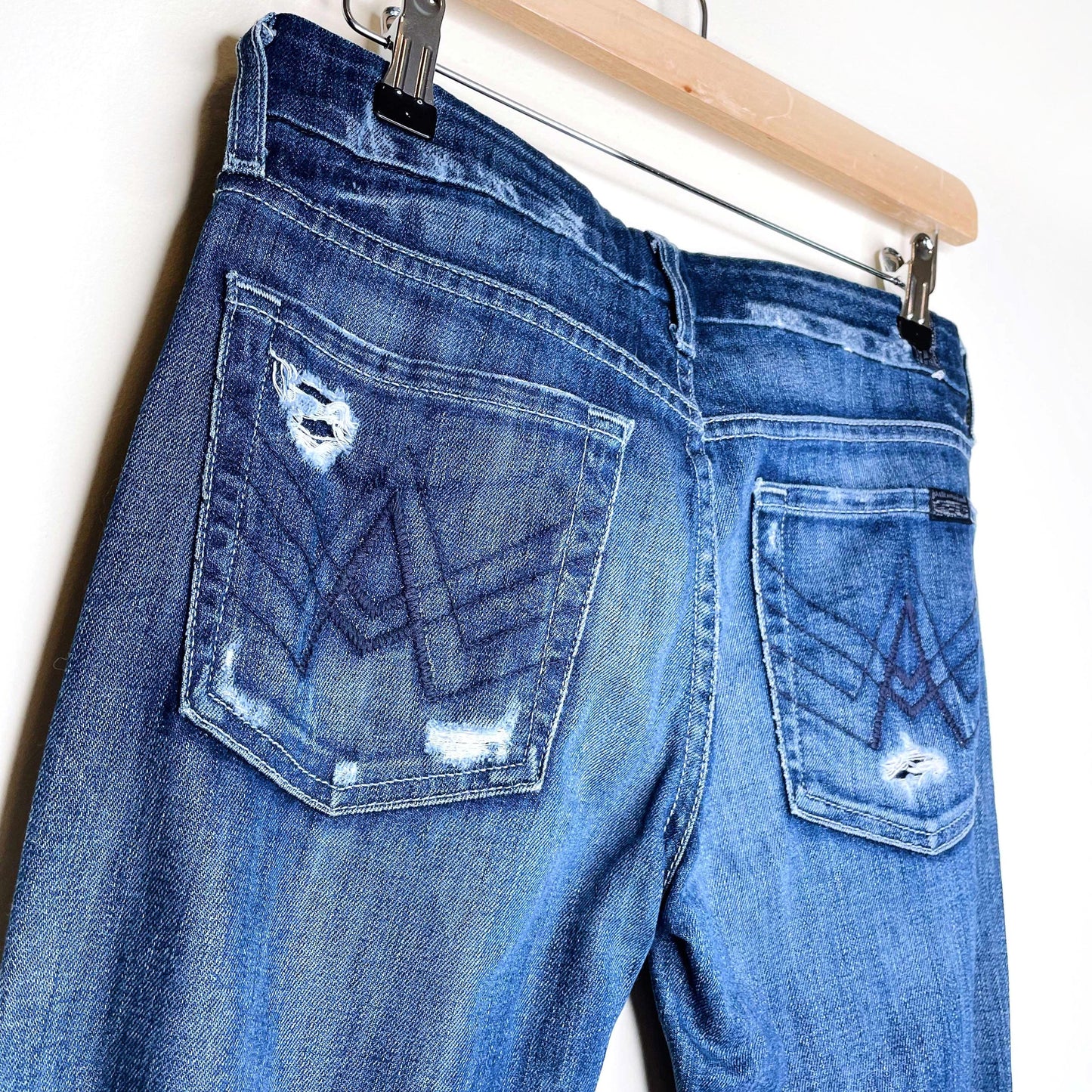 7 for all mankind 'a-pocket' flare jeans - size 27