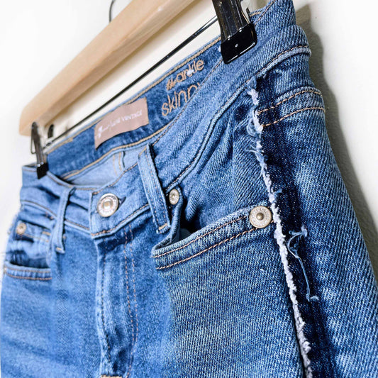 7 for all mankind luxe vintage ankle skinny step in muse - size 25