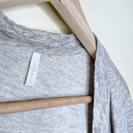 7 for all mankind short sleeve jersey open kimono cardigan - size small