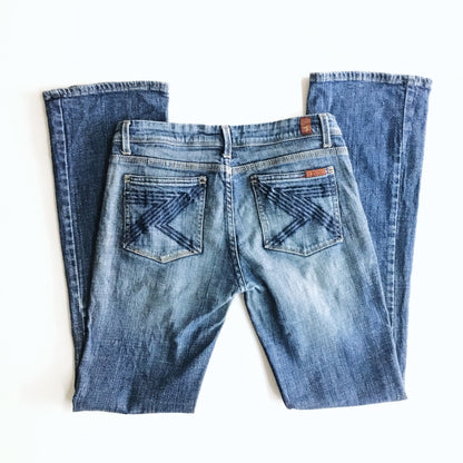 7 for all mankind flynt bootcut jeans in new york dark - size 29