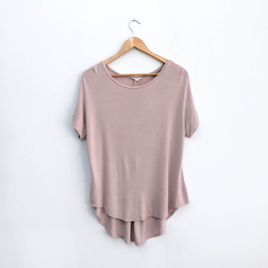 C Wonder Mauve Tee - size Large
