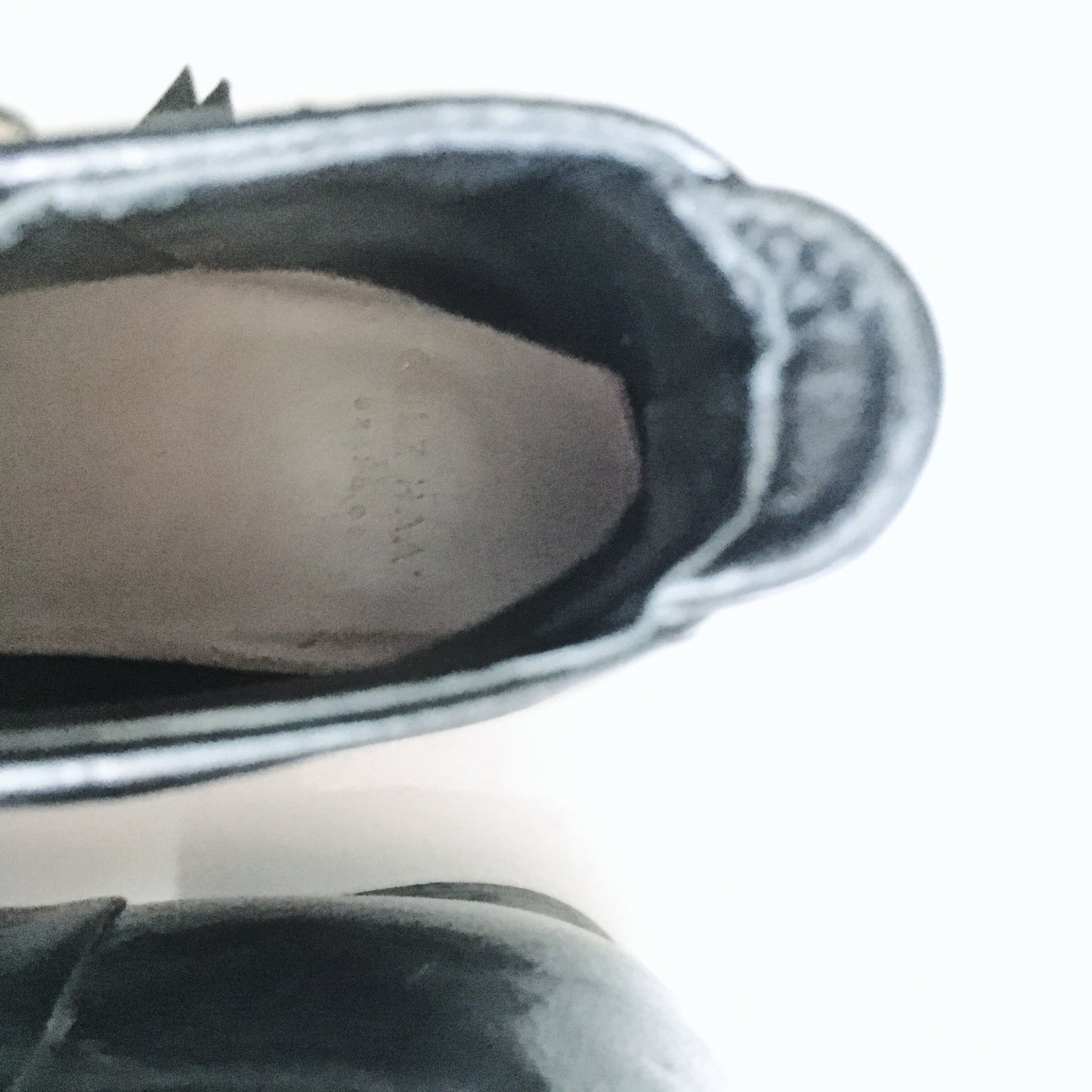 Cole Haan Black Brushed Leather Boots - size 8.5