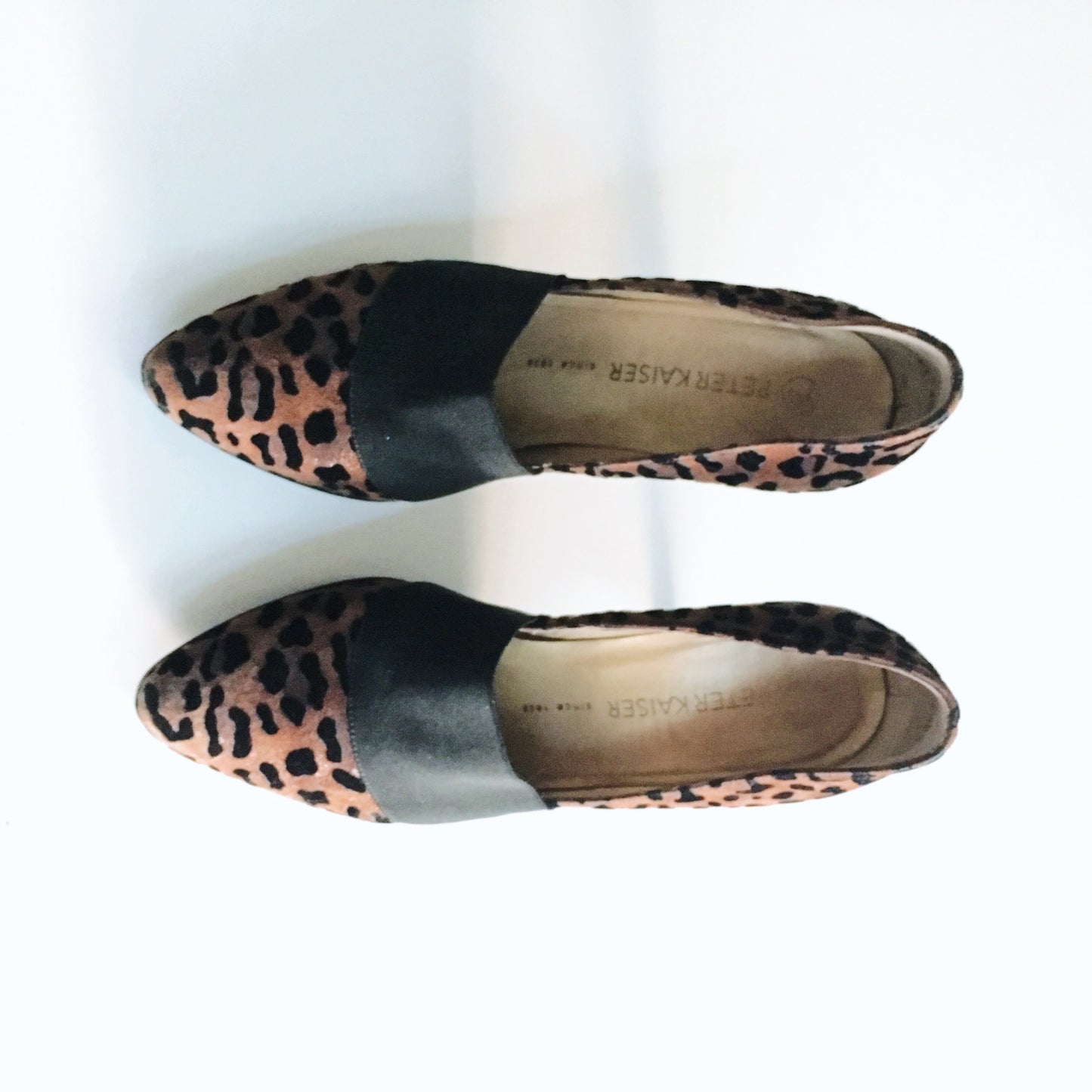 peter kaiser horta gepi leopard heel - size 7.5