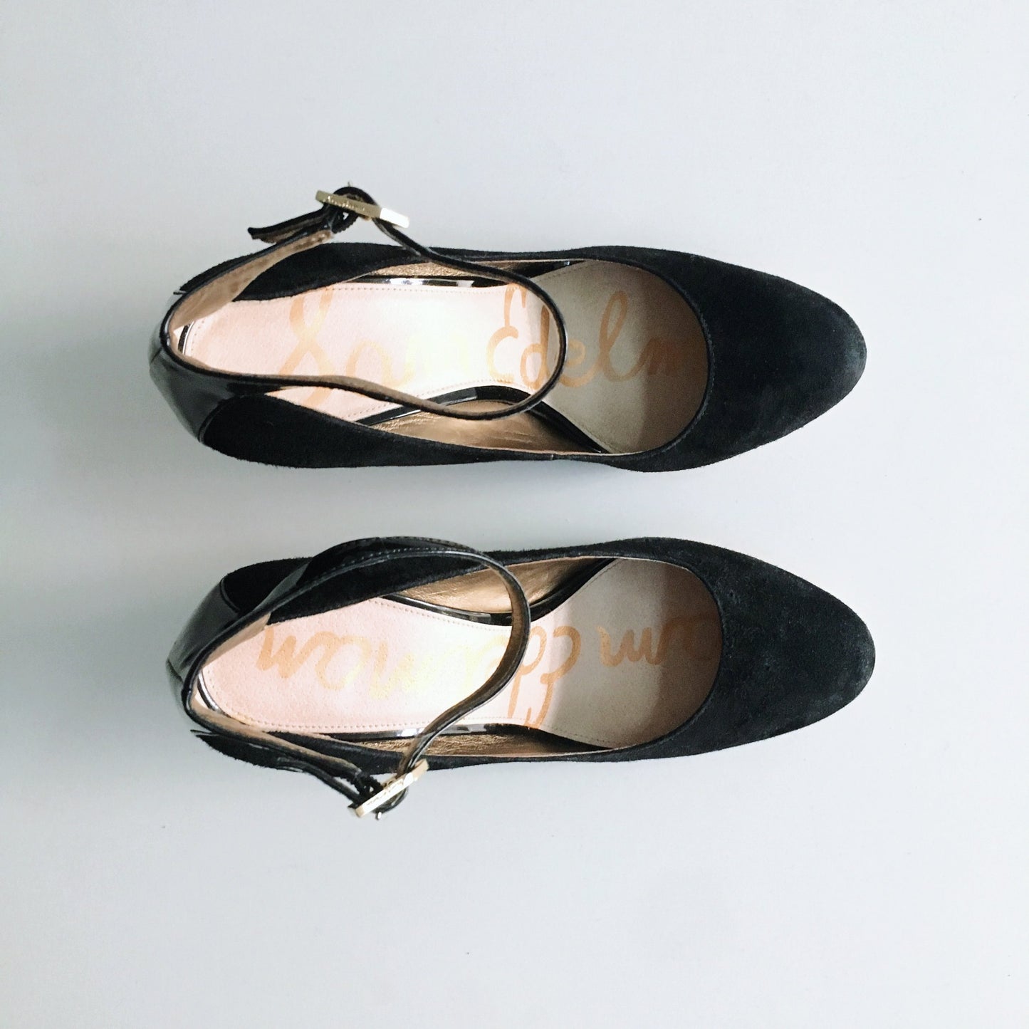 Sam Edelman Black Ciara Heel with Ankle Strap - size 7.5