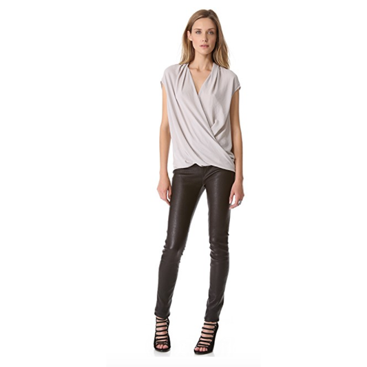 Helmut Lang soft twist chiffon top - size Medium