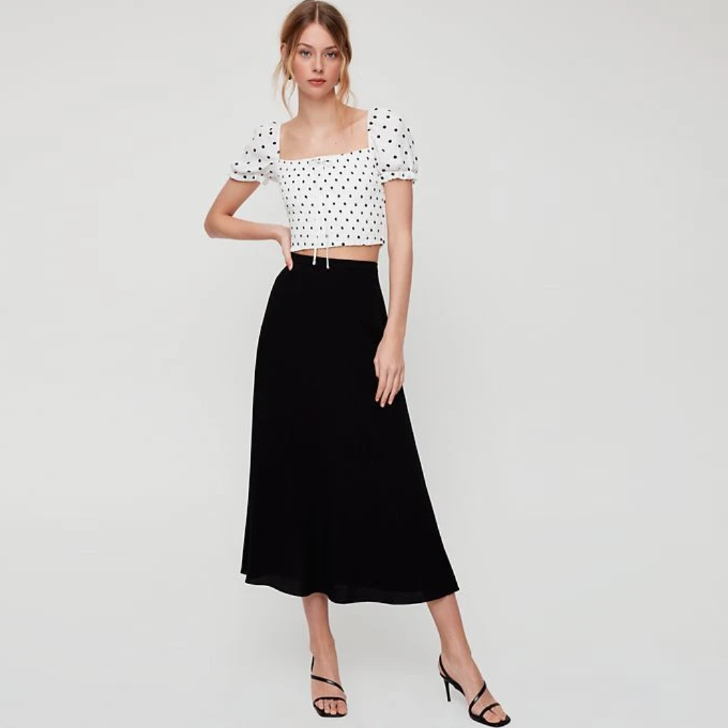 Wilfred A-Line Midi Skirt - size 0