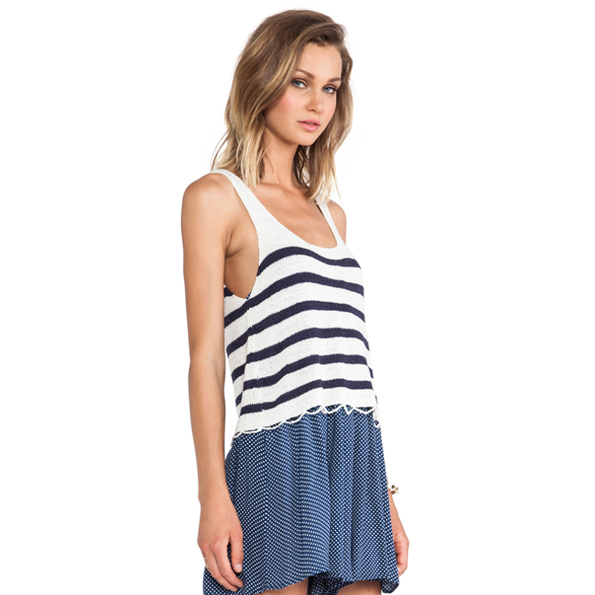 Minkpink Next in Line knitted tank - size Small