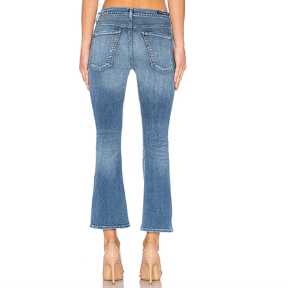 Citizens of Humanity Fleetwood Crop High-Rise Flare Jeans - size 30