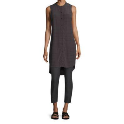 Eileen Fisher High-low Tunic Shirt Dress - size Small