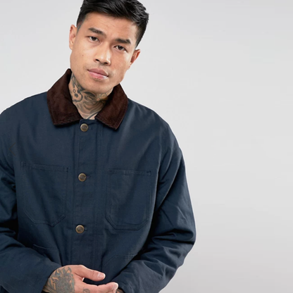 NWT Dickies Canvas Jacket With Corduroy Collar - size XL