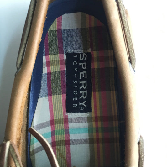 Sperry Topsiders Sahara Brown Boat Shoes - size 8.5