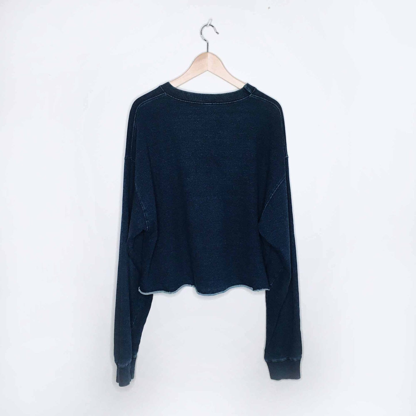 American Apparel Indigo cropped sweatshirt - size xl