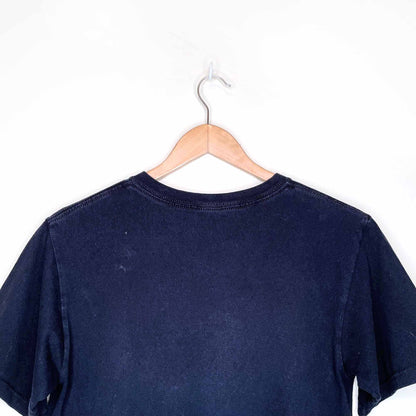 acdc angus young horns graphic band tee - size small